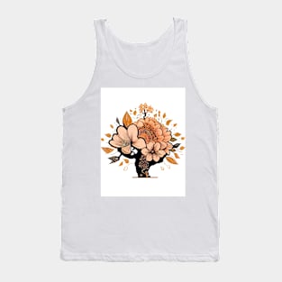 Japanese Art - Gold Tree Tank Top